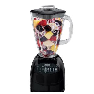 An Oster 10 Speed Blender in a white background